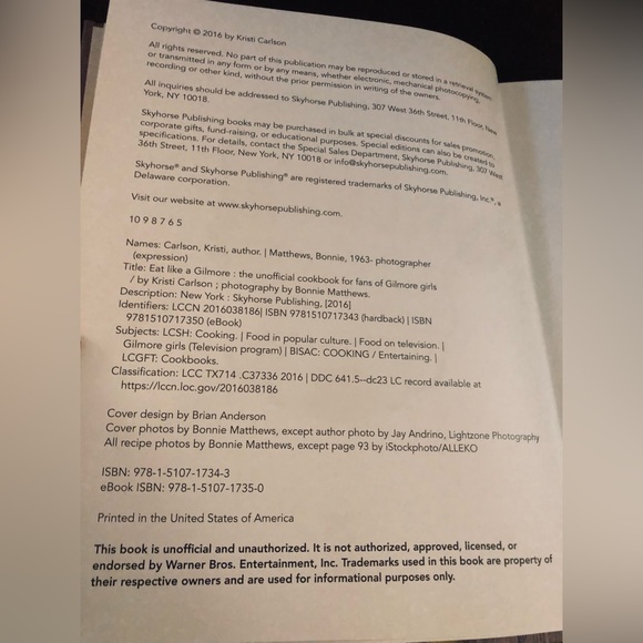 Eat Like A Gilmore. The Unofficial Cookbook for Fans of Gilmore Girls - Picture 3 of 8